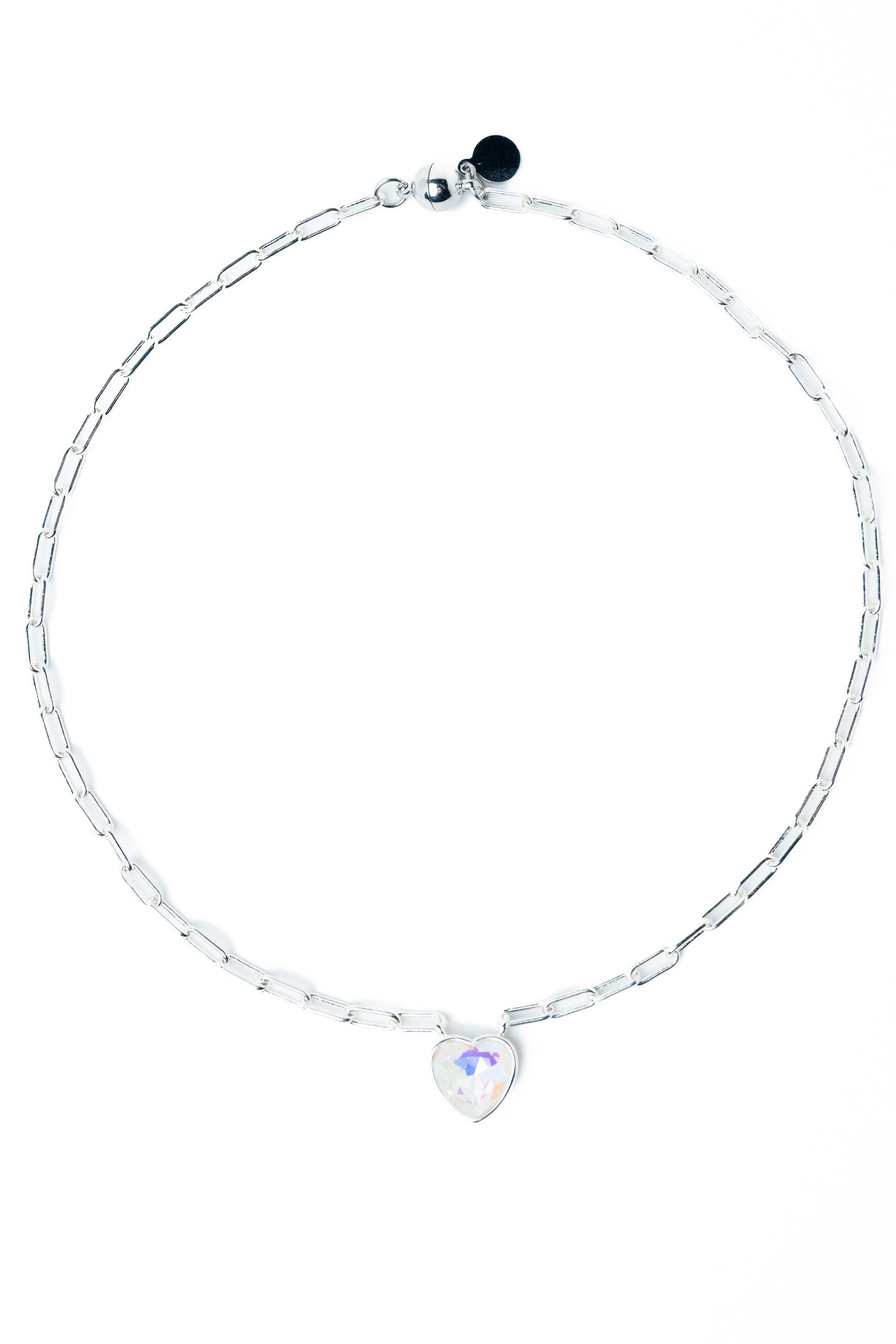 Moonlit Melody Necklace - Liquid Metallic Pearl White