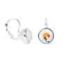 Madrid Earrings Small - Liquid Metallic Pearl White