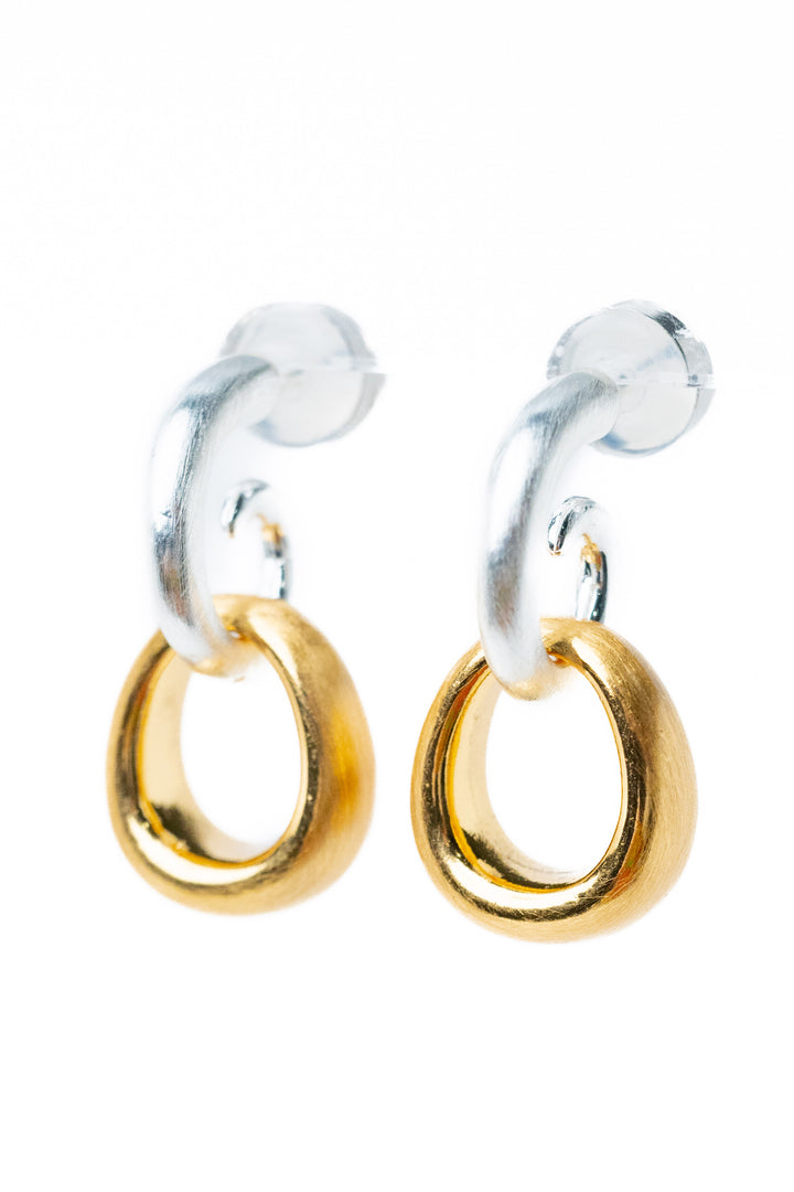 Dream Catcher Earrings - Pearl White Gold