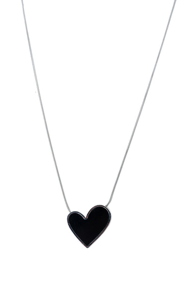 I Heart You Necklace - Black