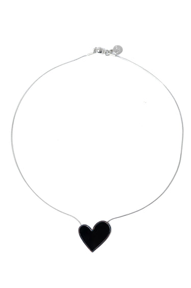 I Heart You Necklace - Black