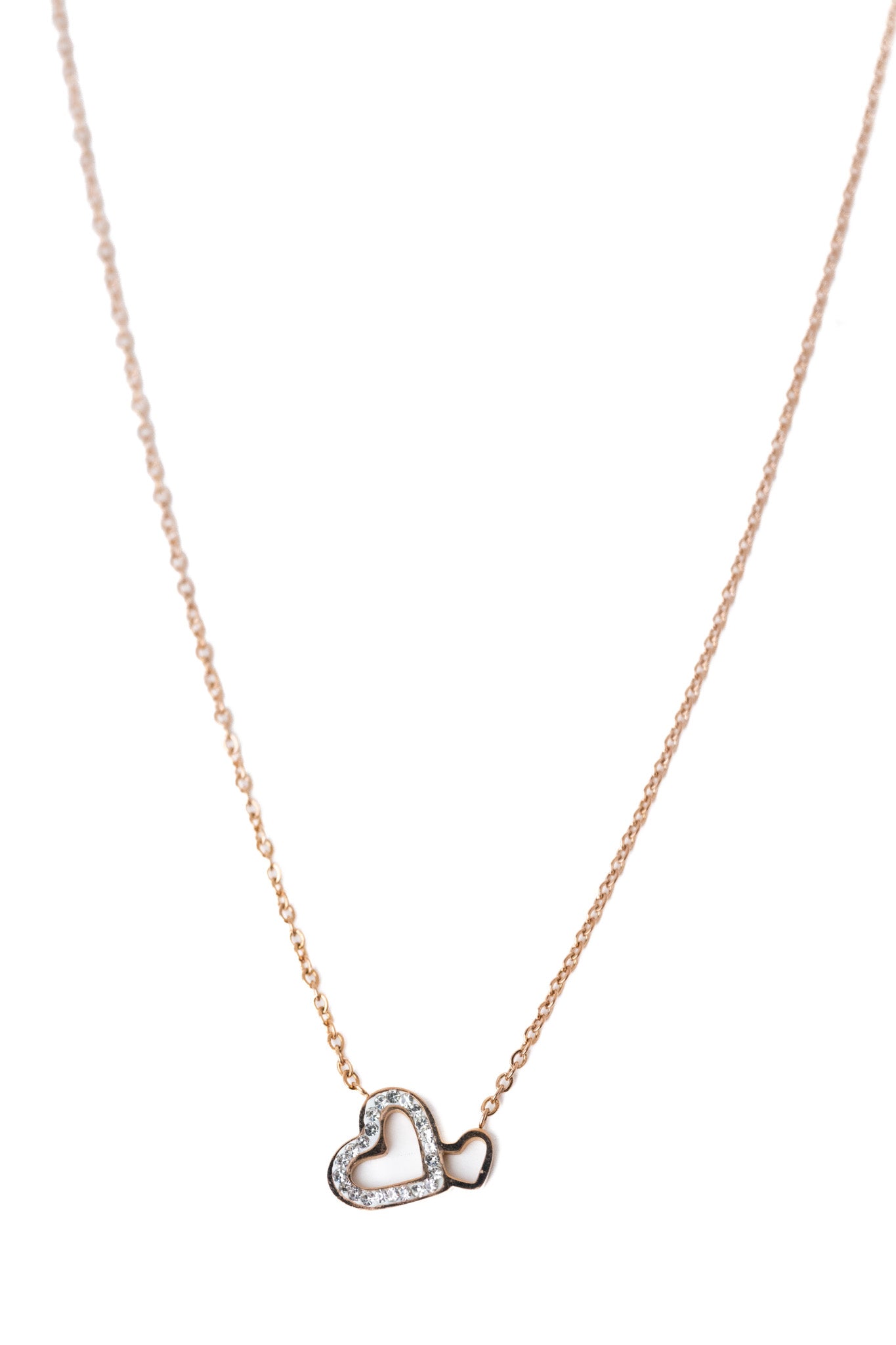 Stolen Heart Necklace - Rose Gold