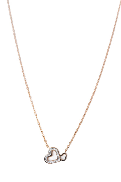 Stolen Heart Necklace - Rose Gold