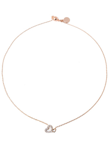Stolen Heart Necklace - Rose Gold