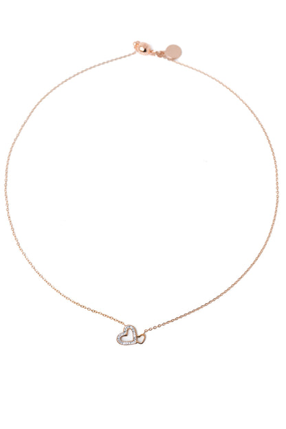 Stolen Heart Necklace - Rose Gold