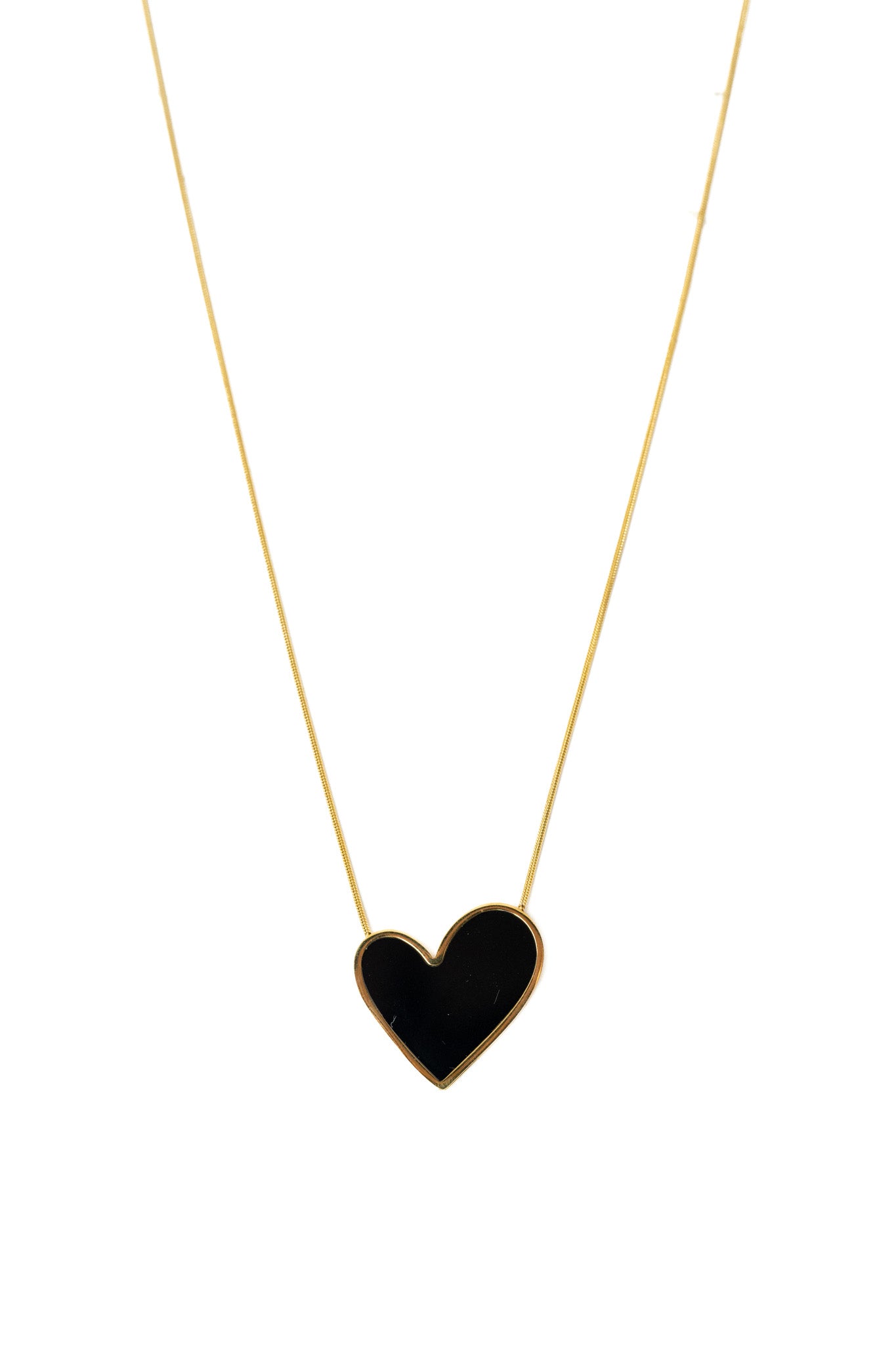 I Heart You Necklace - Black