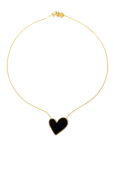 I Heart You Necklace - Black