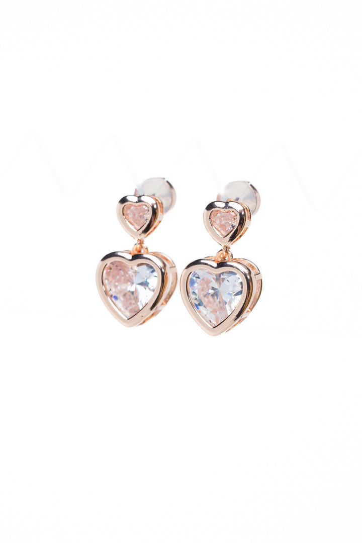Callista Earrings - Light Rose Gold