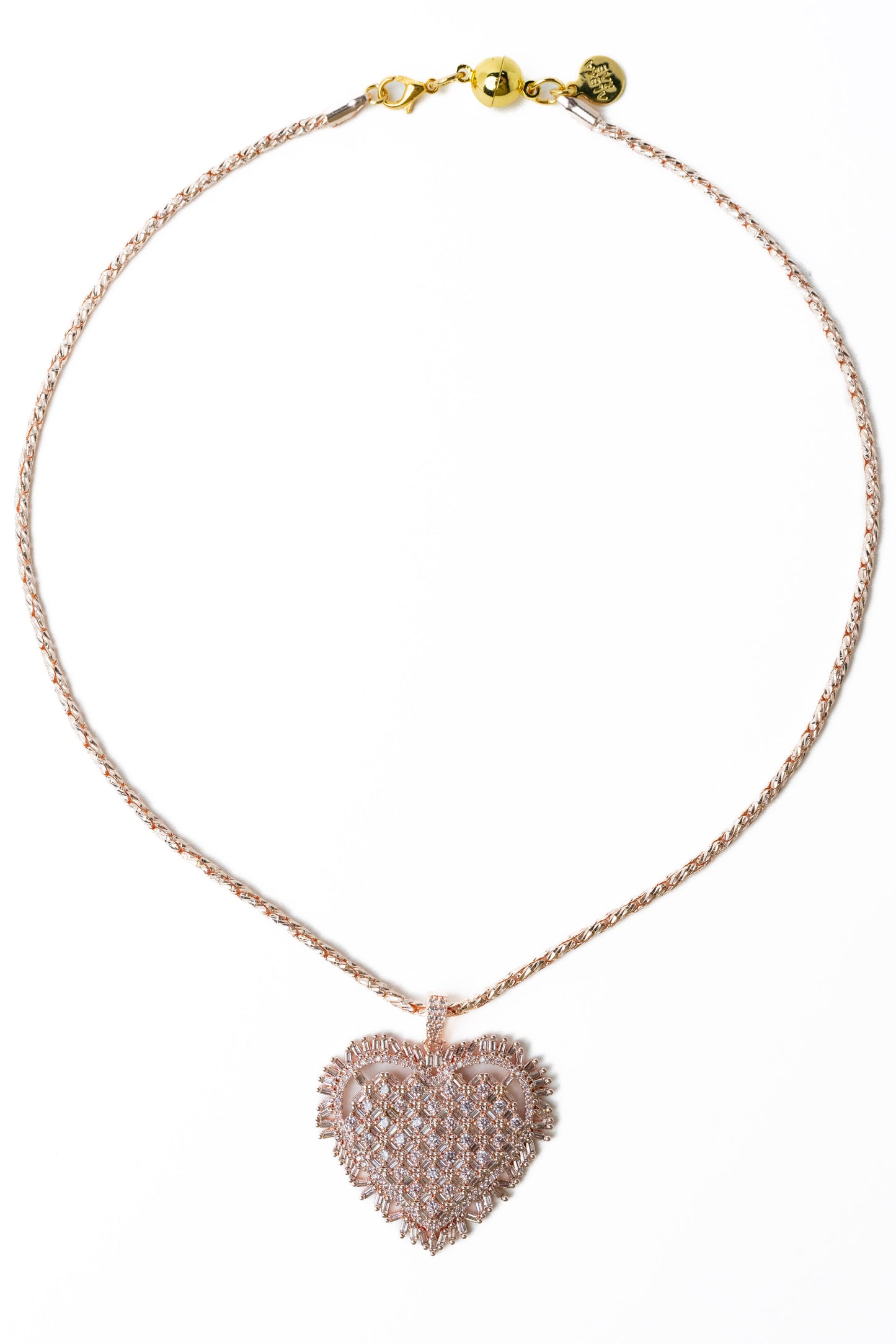 In My Heart Necklace - Metallic Coconut
