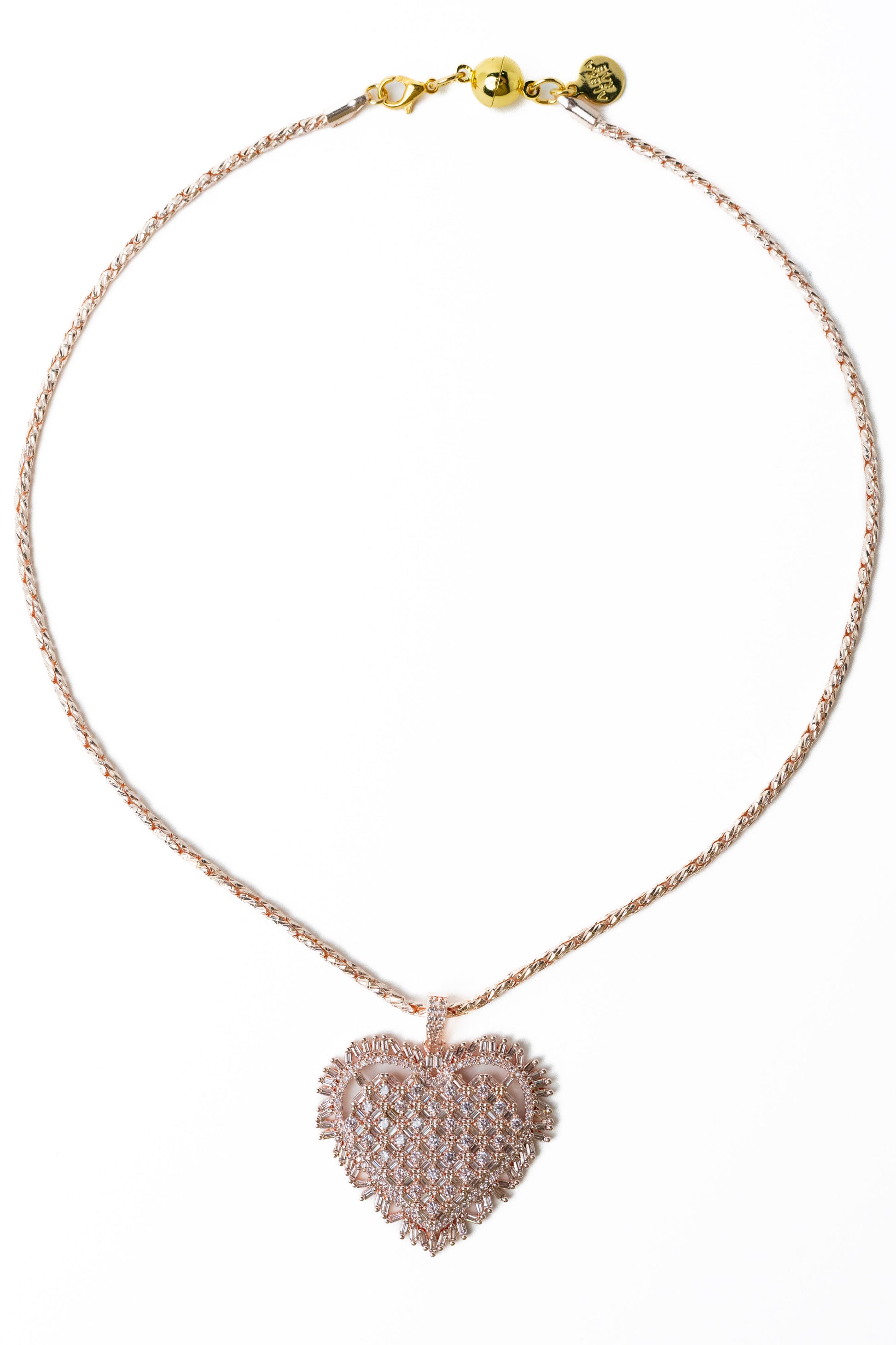 In My Heart Necklace - Metallic Coconut