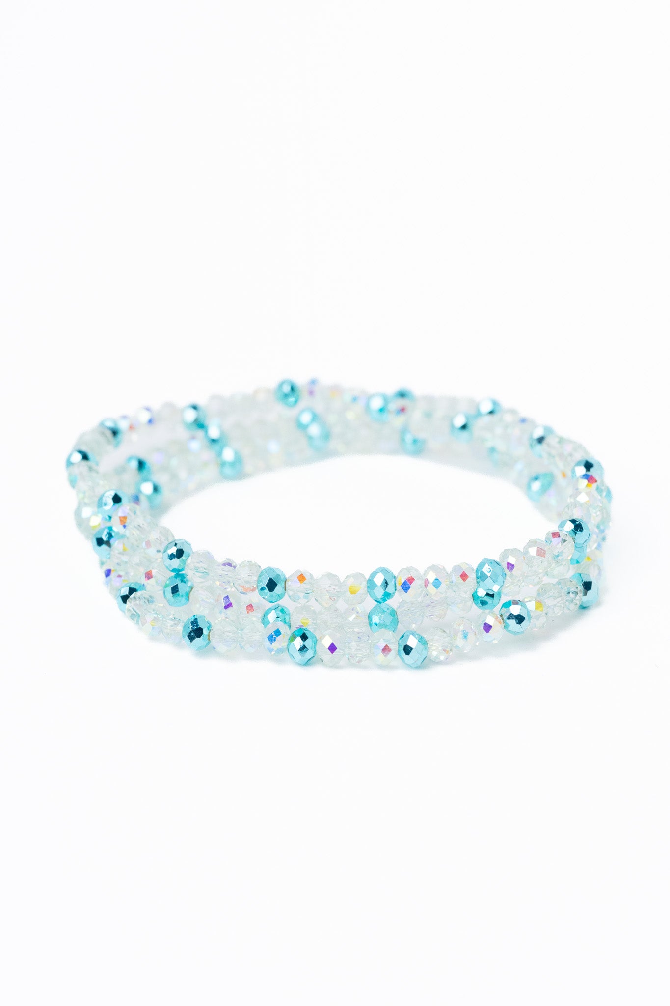 Calla Lilly Bracelet Set - Aqua Blaze