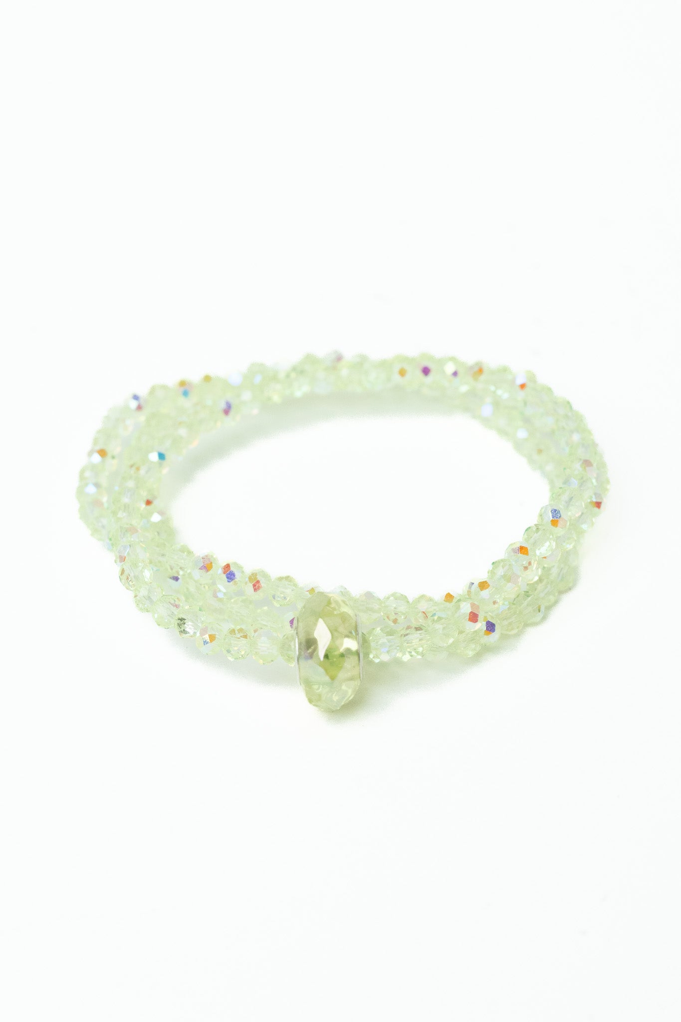In The Summertime Bracelet Set - Neon Lemon