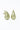 Big Drop Earrings - Metallic Kiwi