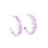 It Girl Earrings - Metallic Tickle Me Pink
