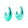 Miami Earrings - Metallic Aquamarine