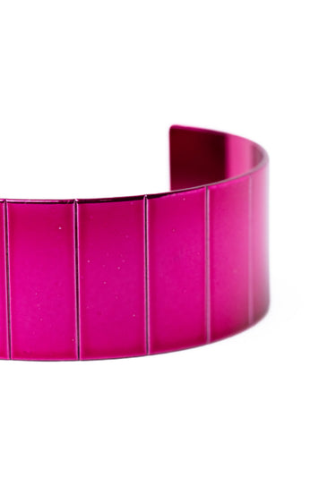 Across The Lines Bracelet - Liquid Metallic Ruby Kiss