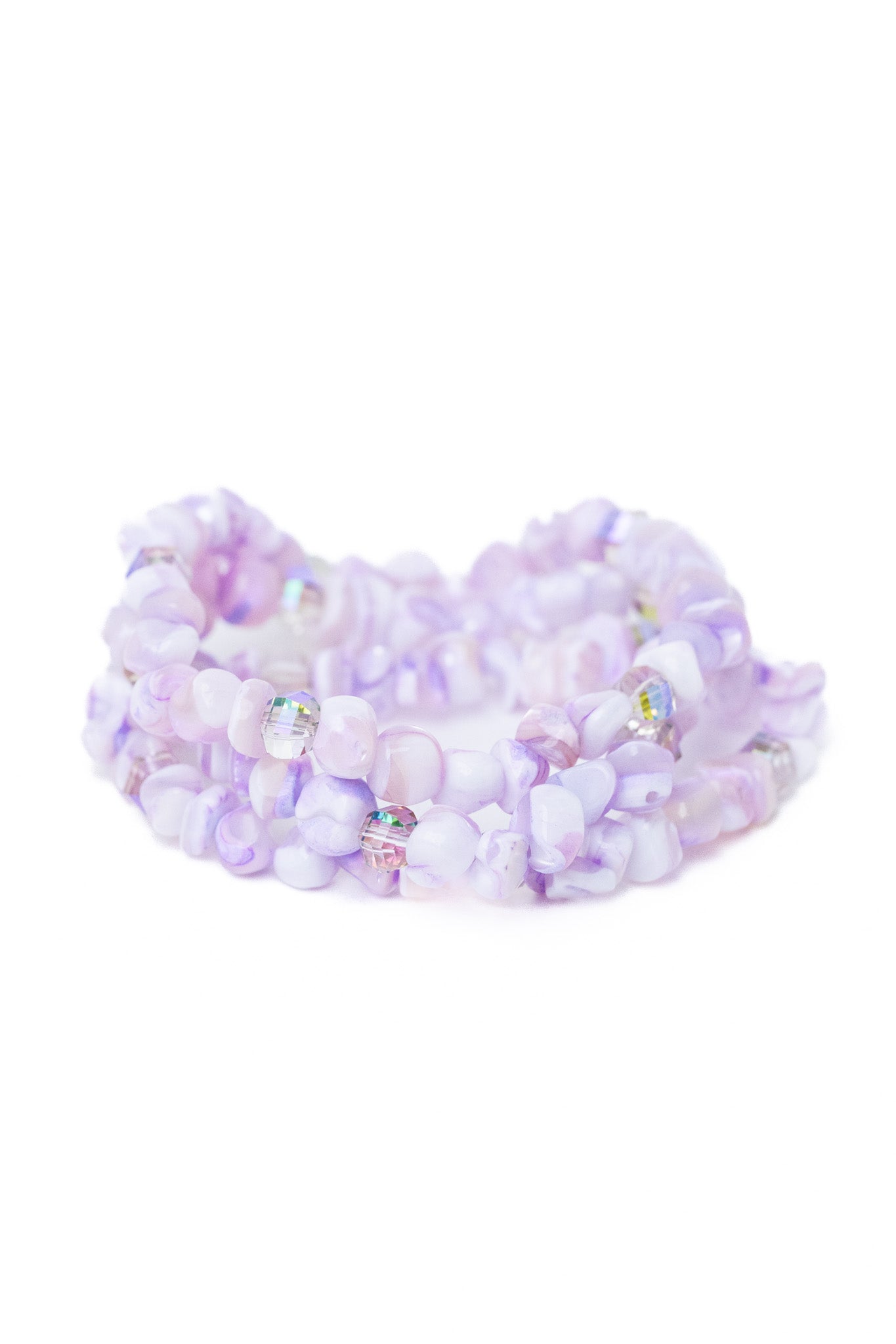 White Haven Bracelet Set - Lilac Kiss