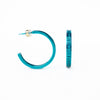 Ellen Earrings - Liquid Metallic Teal