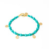 Hidden Beach Bracelet - Gold Turquoise