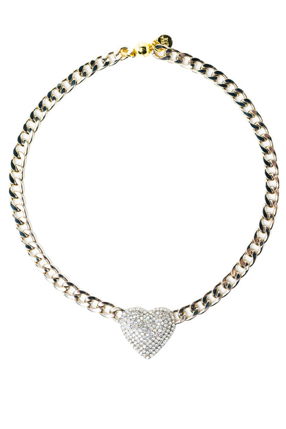 Tropical Love Necklace - Metallic Linen