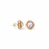 Petal Drop Earrings - Linen Lilac Haze