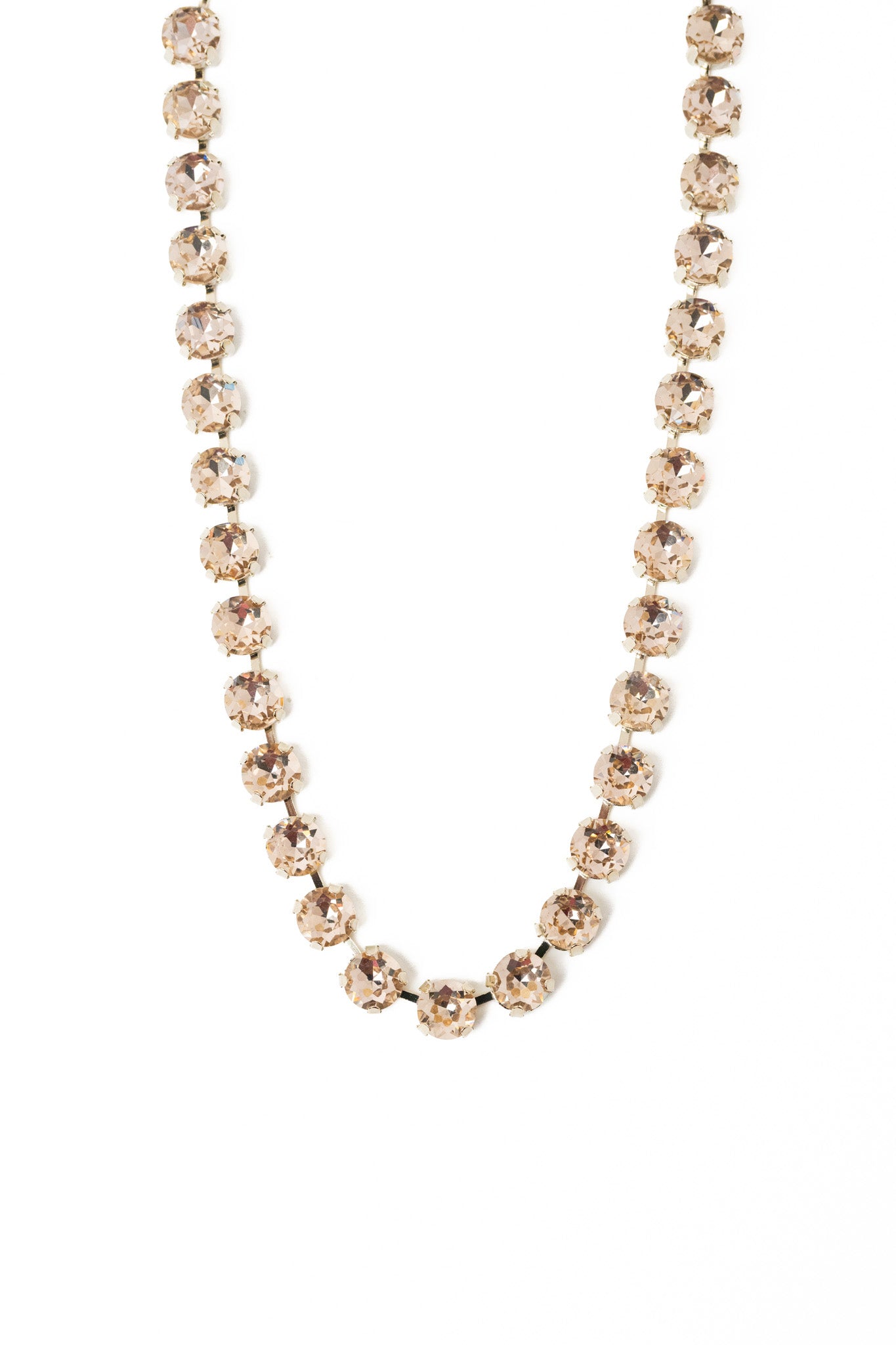 Forever And Ever Round Necklace - Linen Champagne Kiss