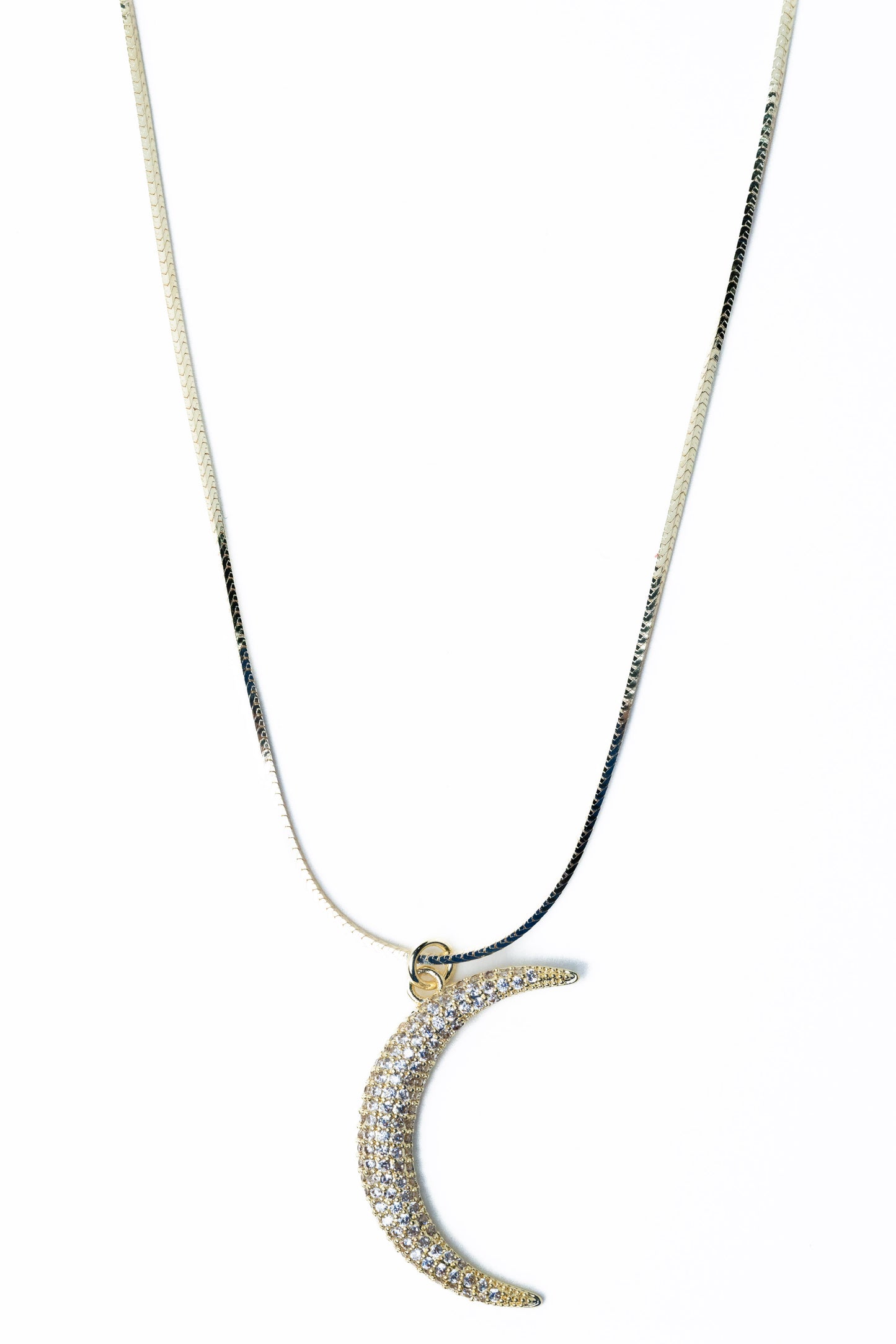 La Lune Necklace - Metallic Moonlight