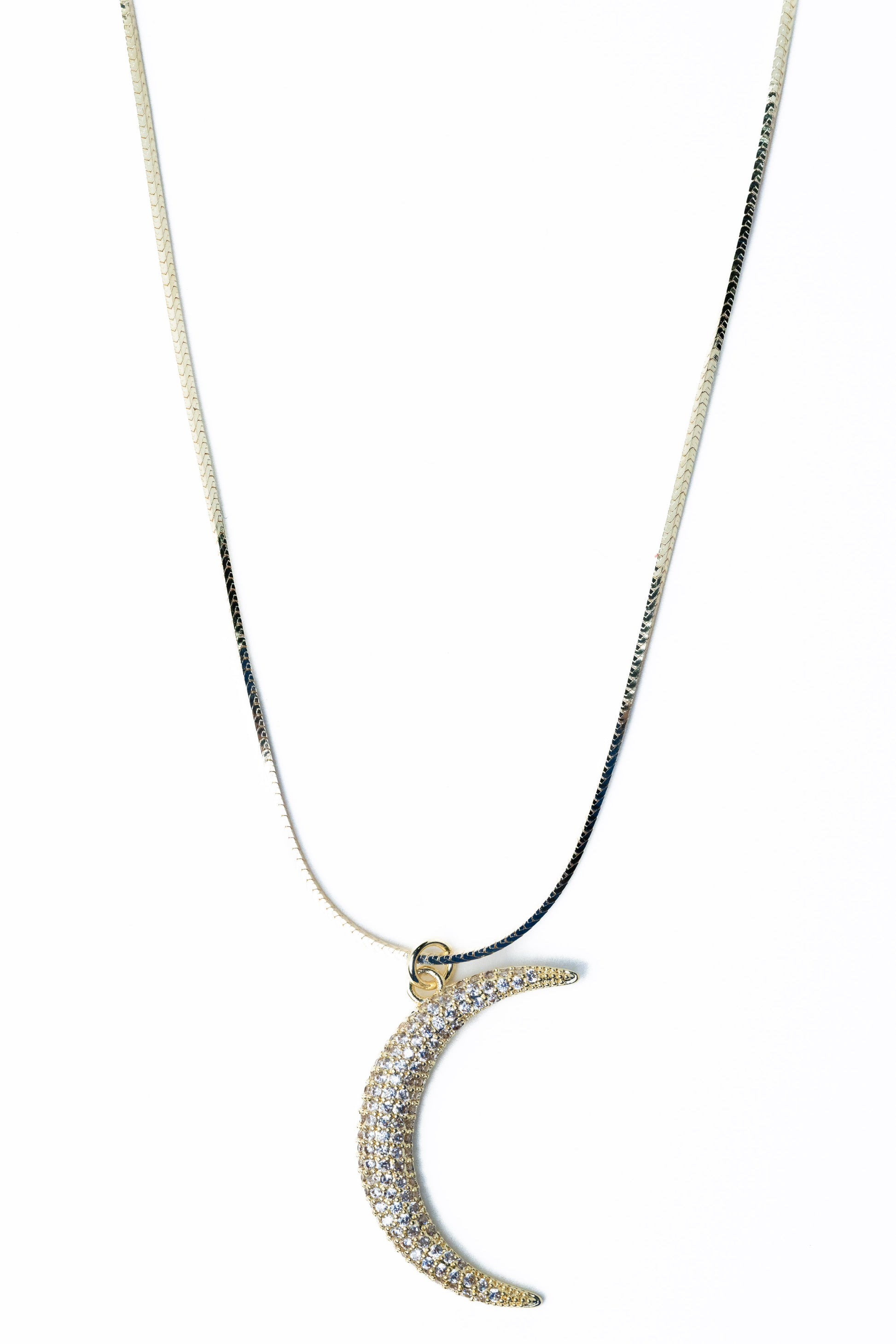 La Lune Necklace - Metallic Moonlight