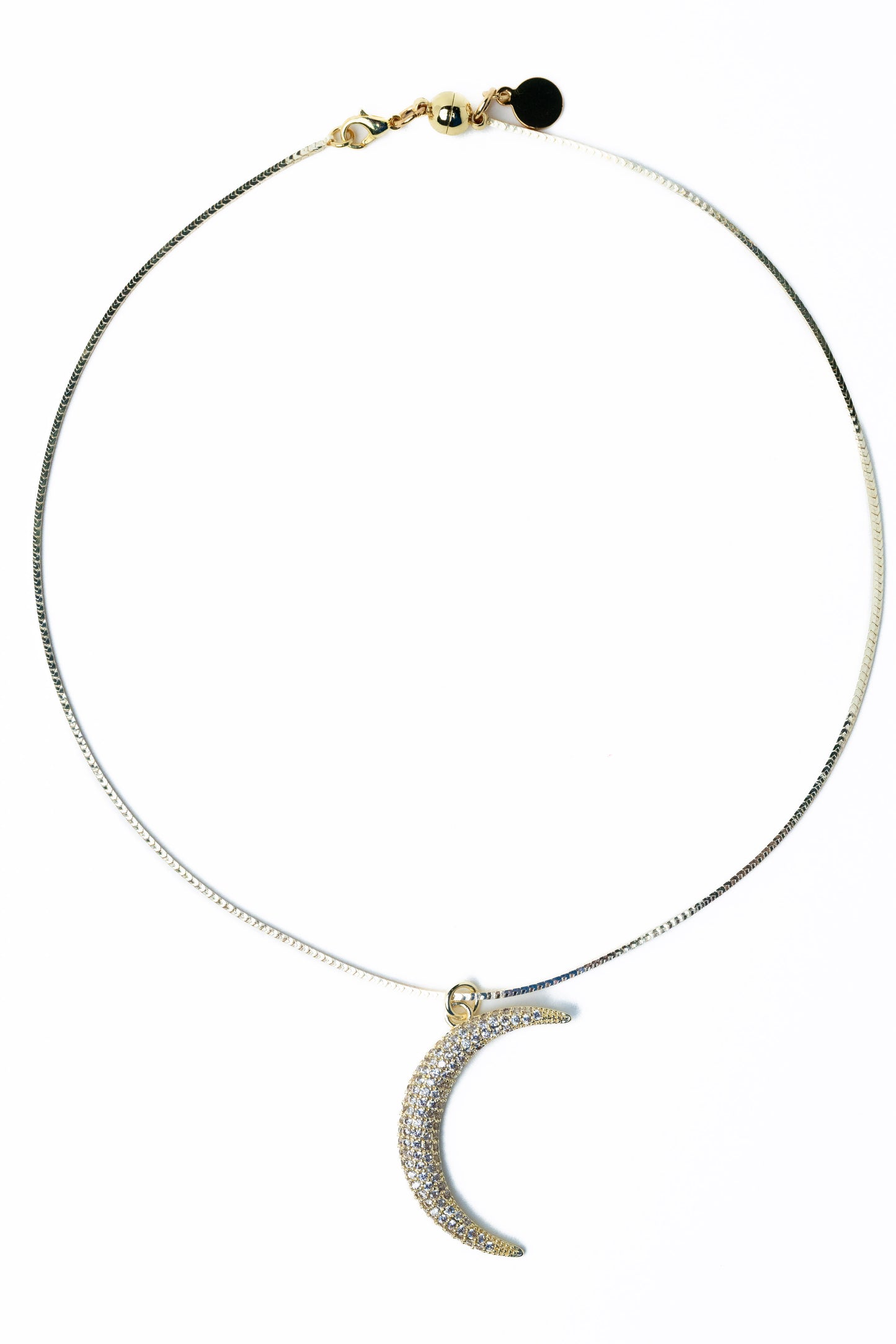 La Lune Necklace - Metallic Moonlight