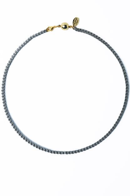 Freestyle Necklace - Liquid Metallic Moonstone