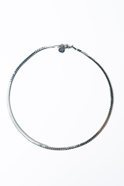 Tali Necklace - Liquid Metallic Pearl White