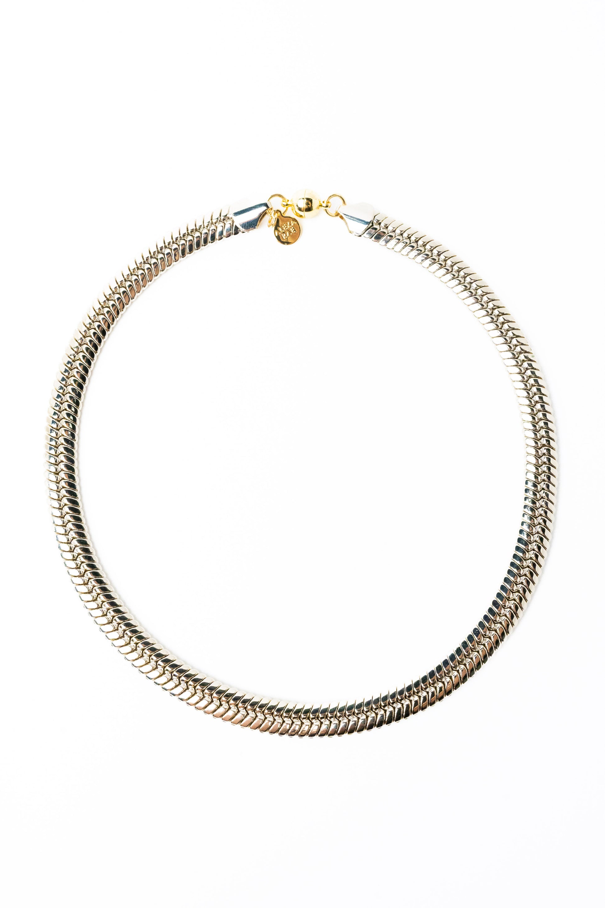 Evelyn Necklace - Metallic Linen