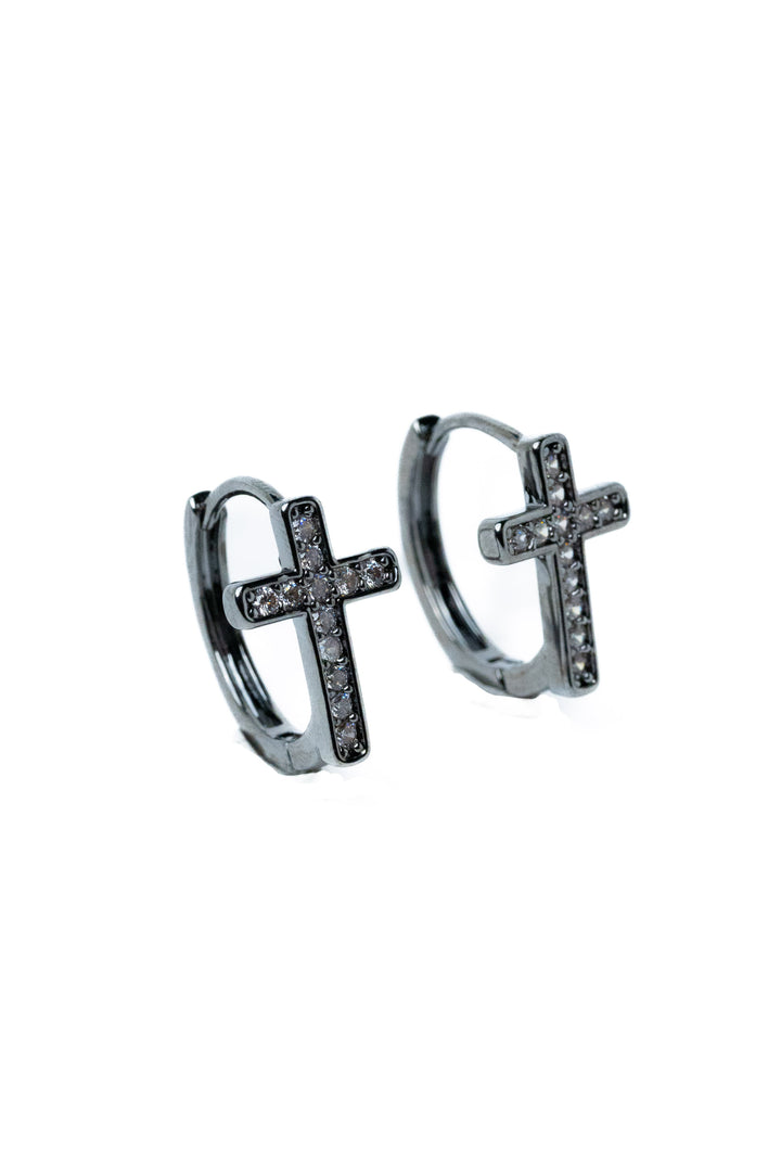 My Faith Earrings - Gunmetal
