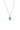 Marianne Necklace - Silver Aqua