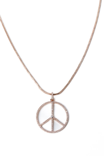 Let It Be Necklace - Light Rose Gold