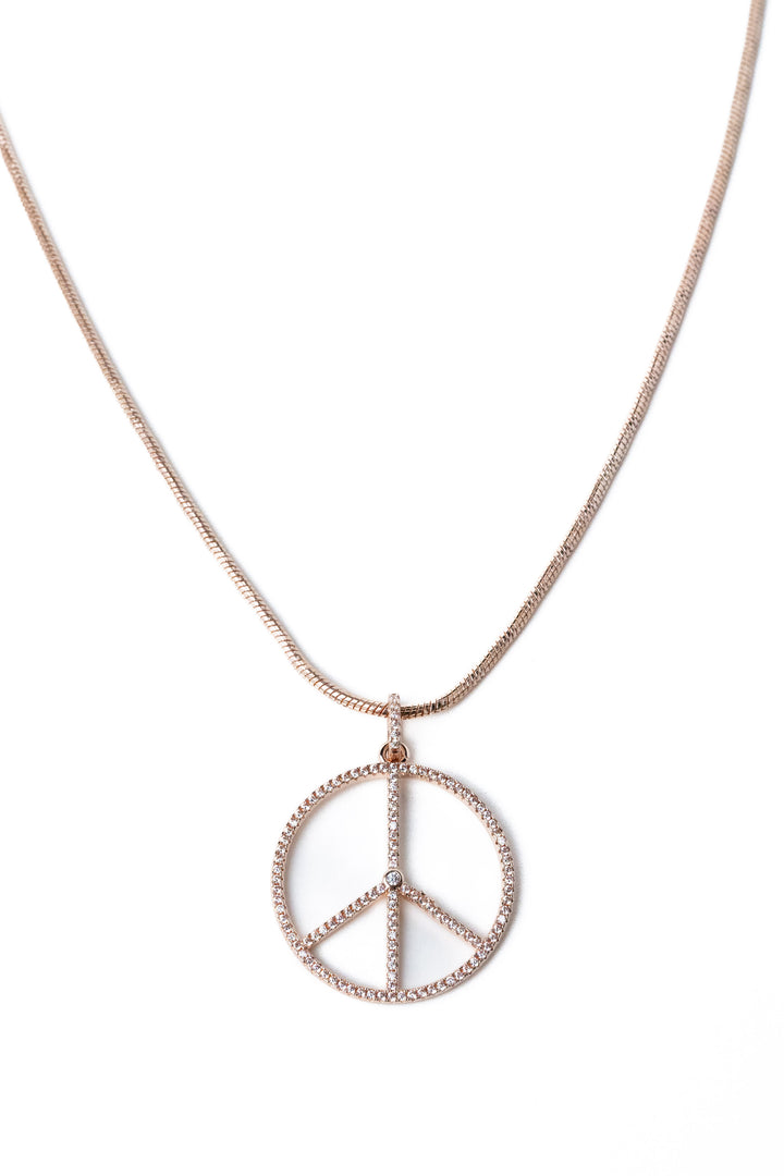 Let It Be Necklace - Light Rose Gold