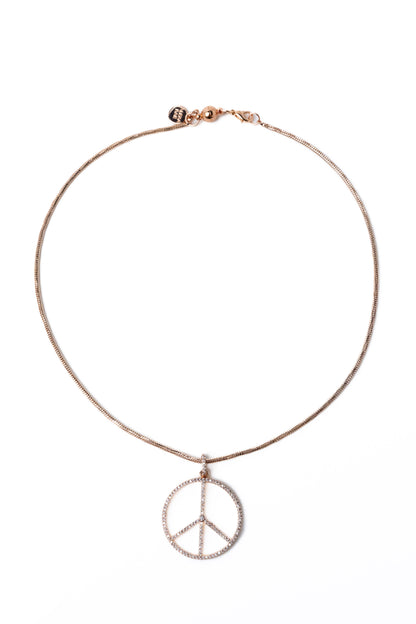 Let It Be Necklace - Light Rose Gold