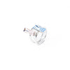Coffee Break Double Rectangle Ring - Silver Pink Ocean