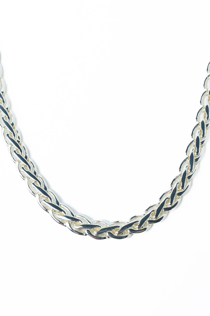 Mega Pint Beverly Hills Necklace - Liquid Metallic Pearl White