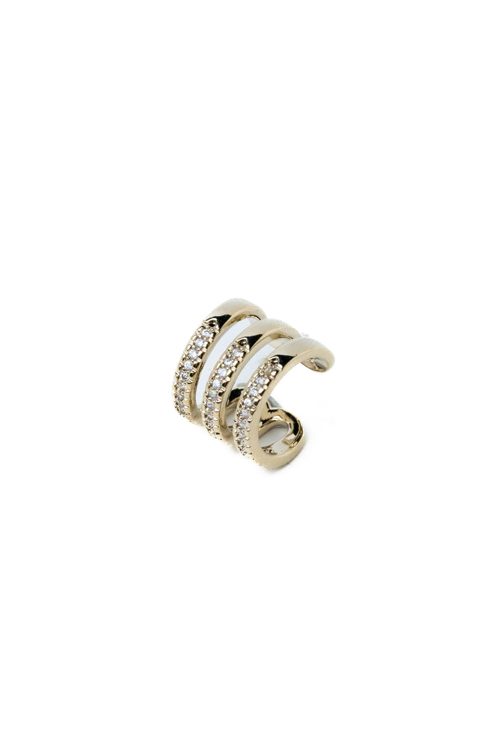 Trixie Ear Cuff - Metallic Linen