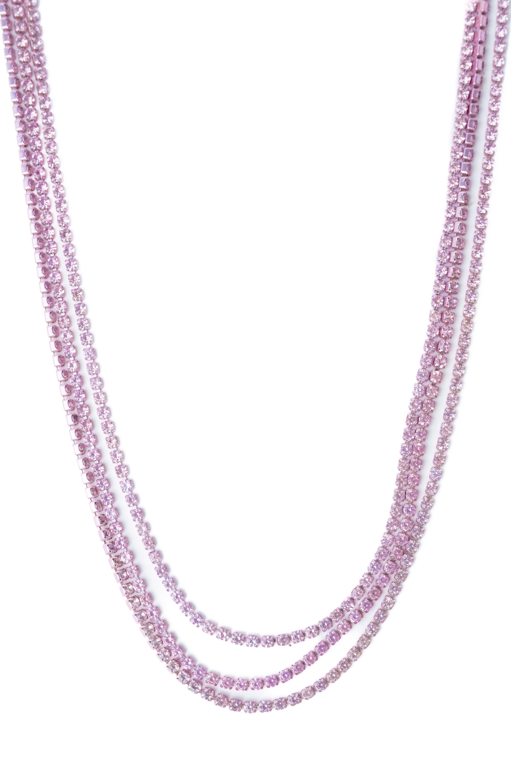 Stitches Necklace - Metallic Cashmere Rose