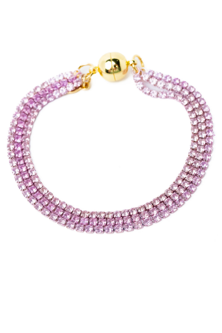 Stitches Bracelet - Metallic Cashmere Rose