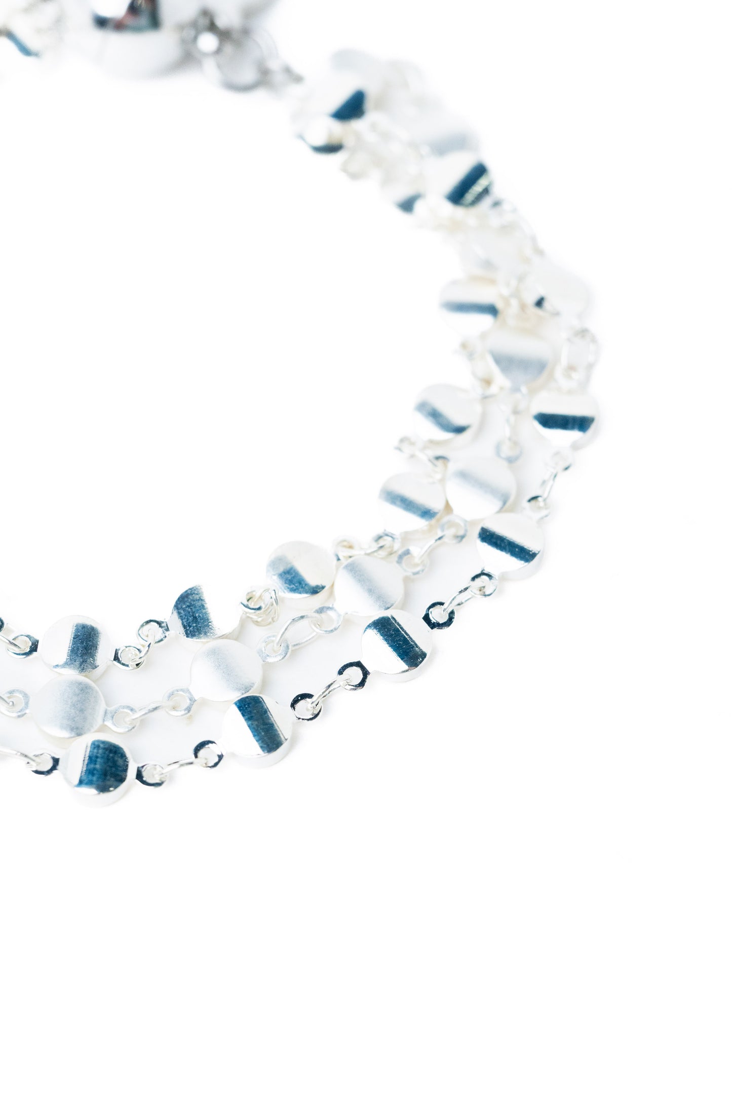 Bella Bracelet - Metallic Pearl White