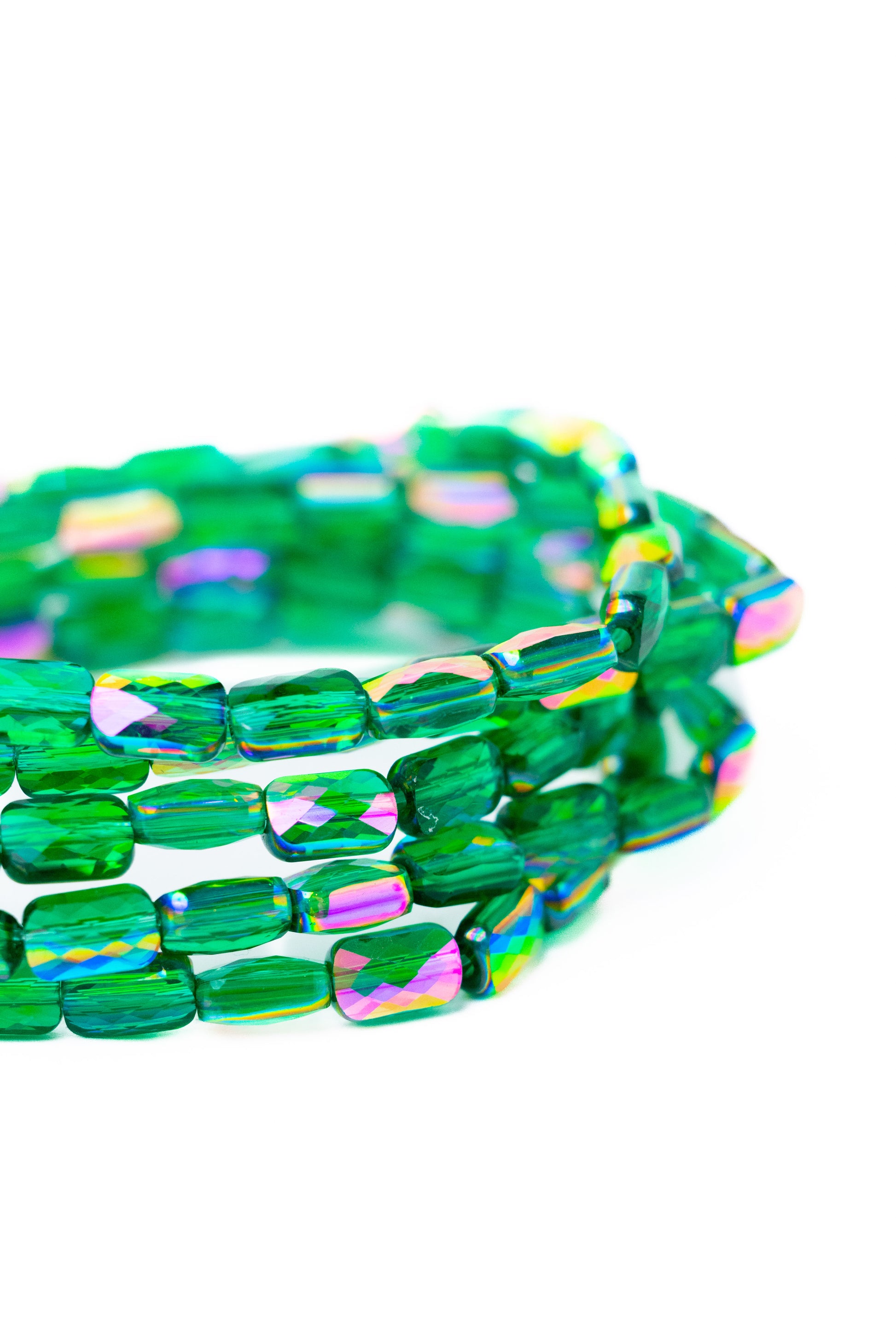 One More Try Bracelet - Emerald Bloom