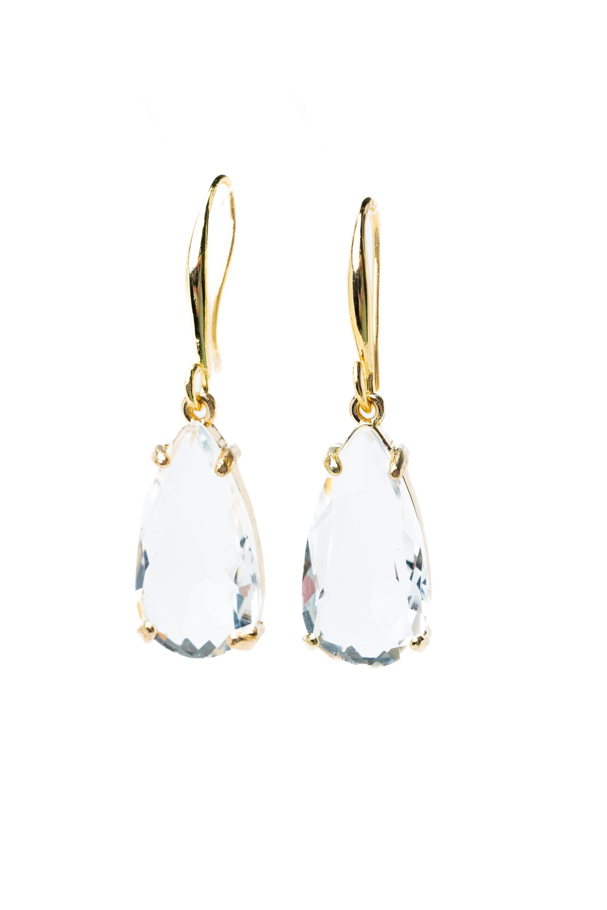 Carly Earrings - Gold Clear