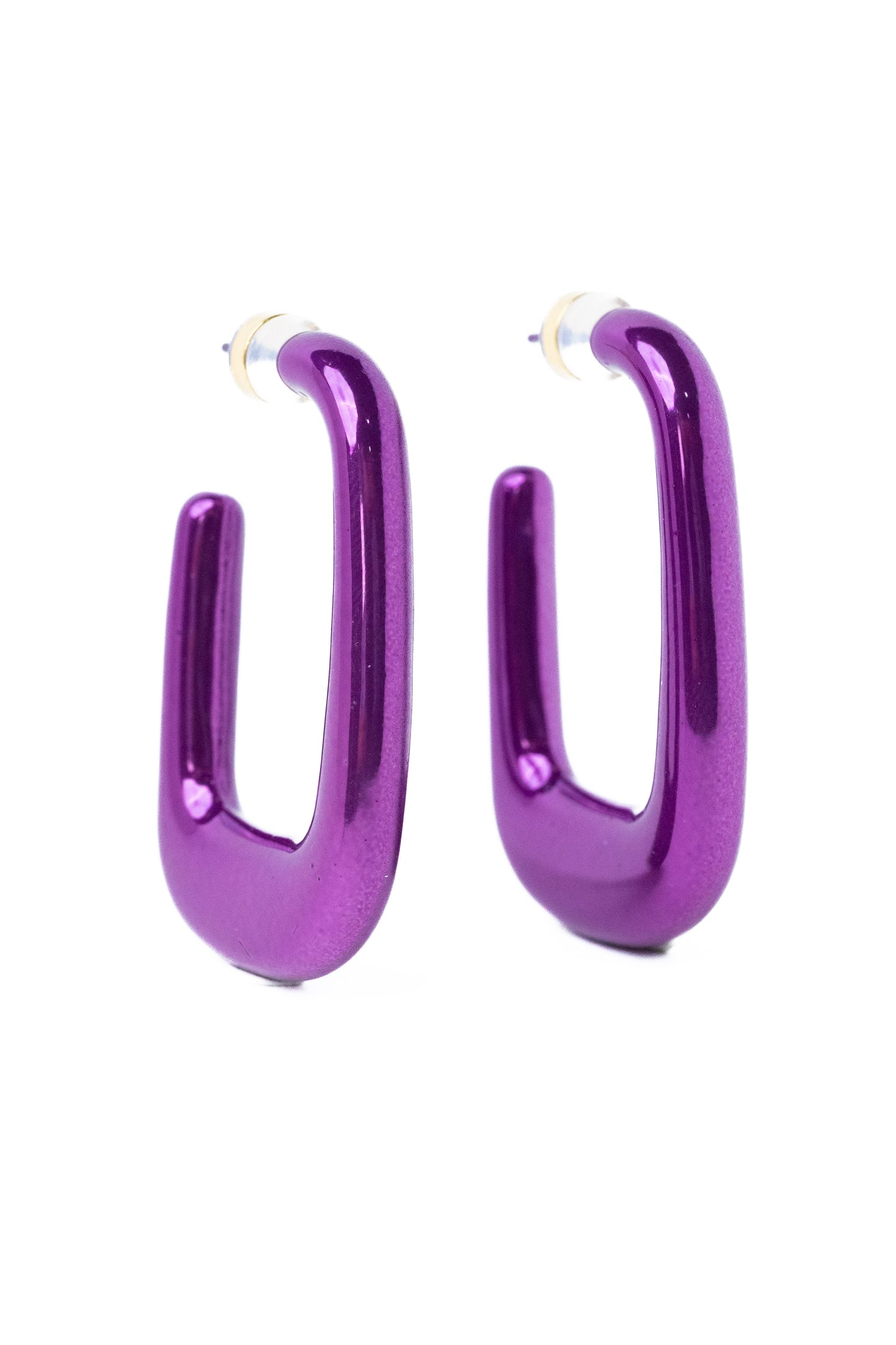 Summer Earrings - Metallic Velvet Orchid