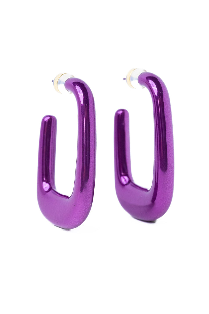 Summer Earrings - Metallic Velvet Orchid