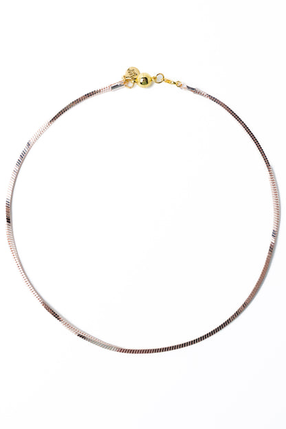 Mini Portia Necklace - Metallic Coconut