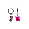 At Last Earrings - Gunmetal Fuchsia