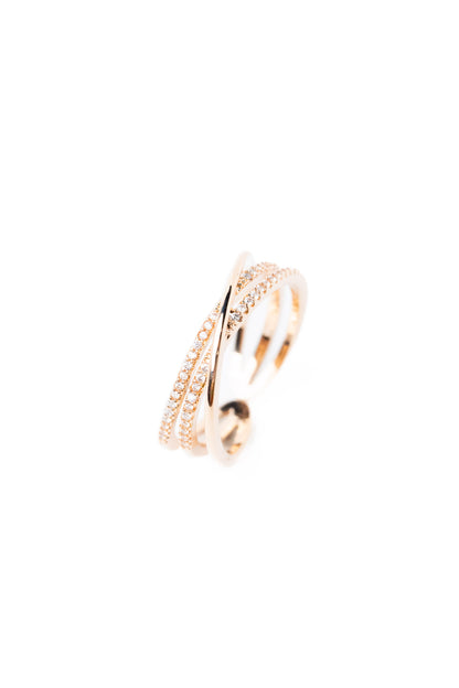 Threads Ring - Rose Gold